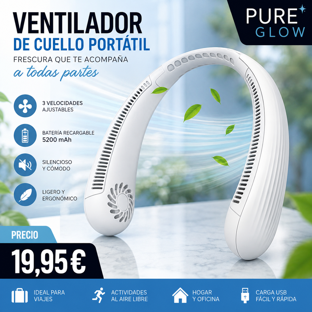 Ventilador de cuello portátil