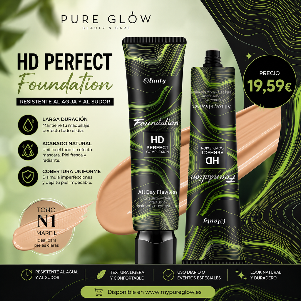 Base de maquillaje resistente al agua y sudor N1 marfil